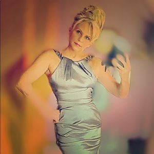 Sharkskin cocktail dress